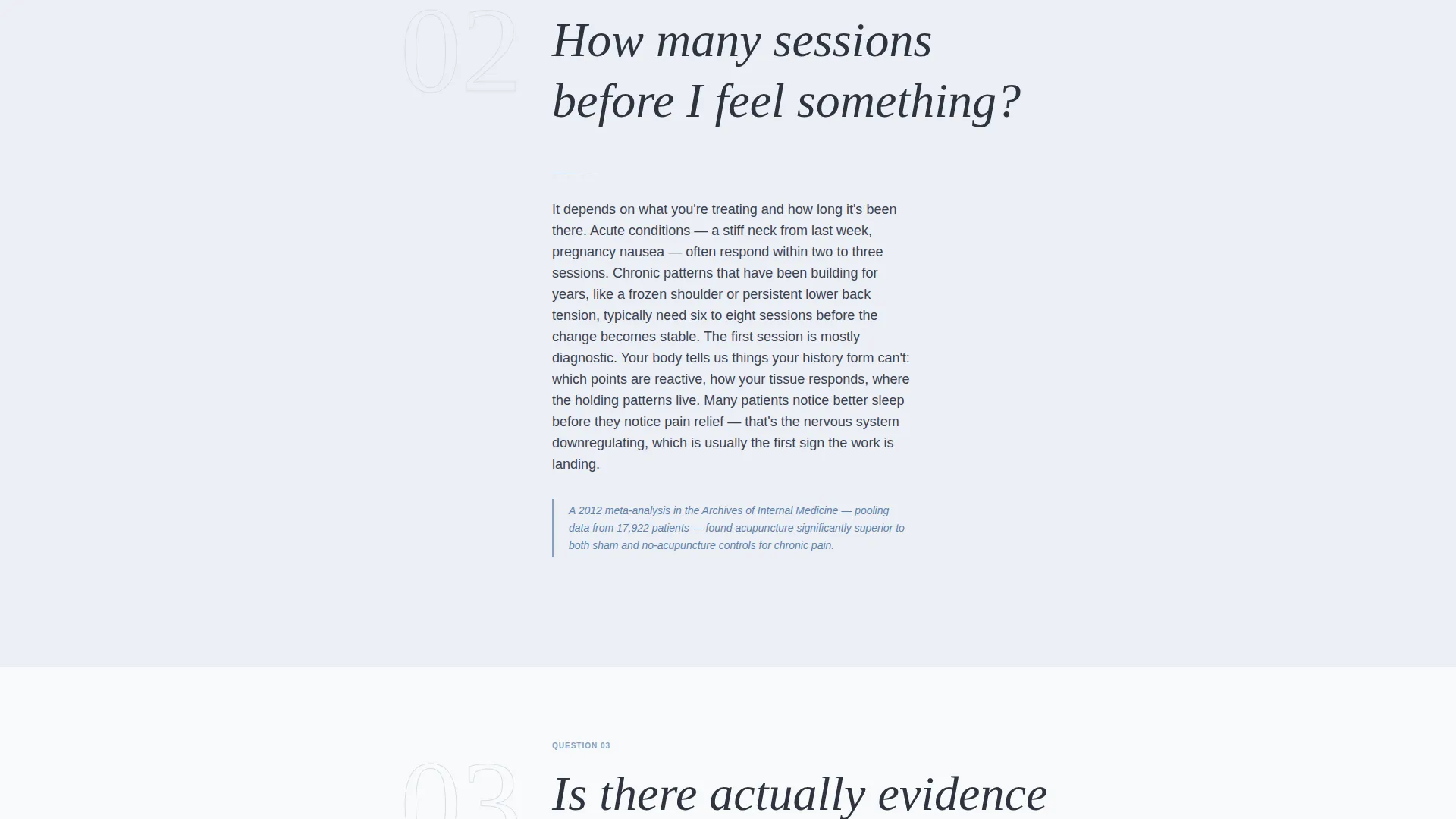 Calming Acupuncturist Booking Landing Page Template