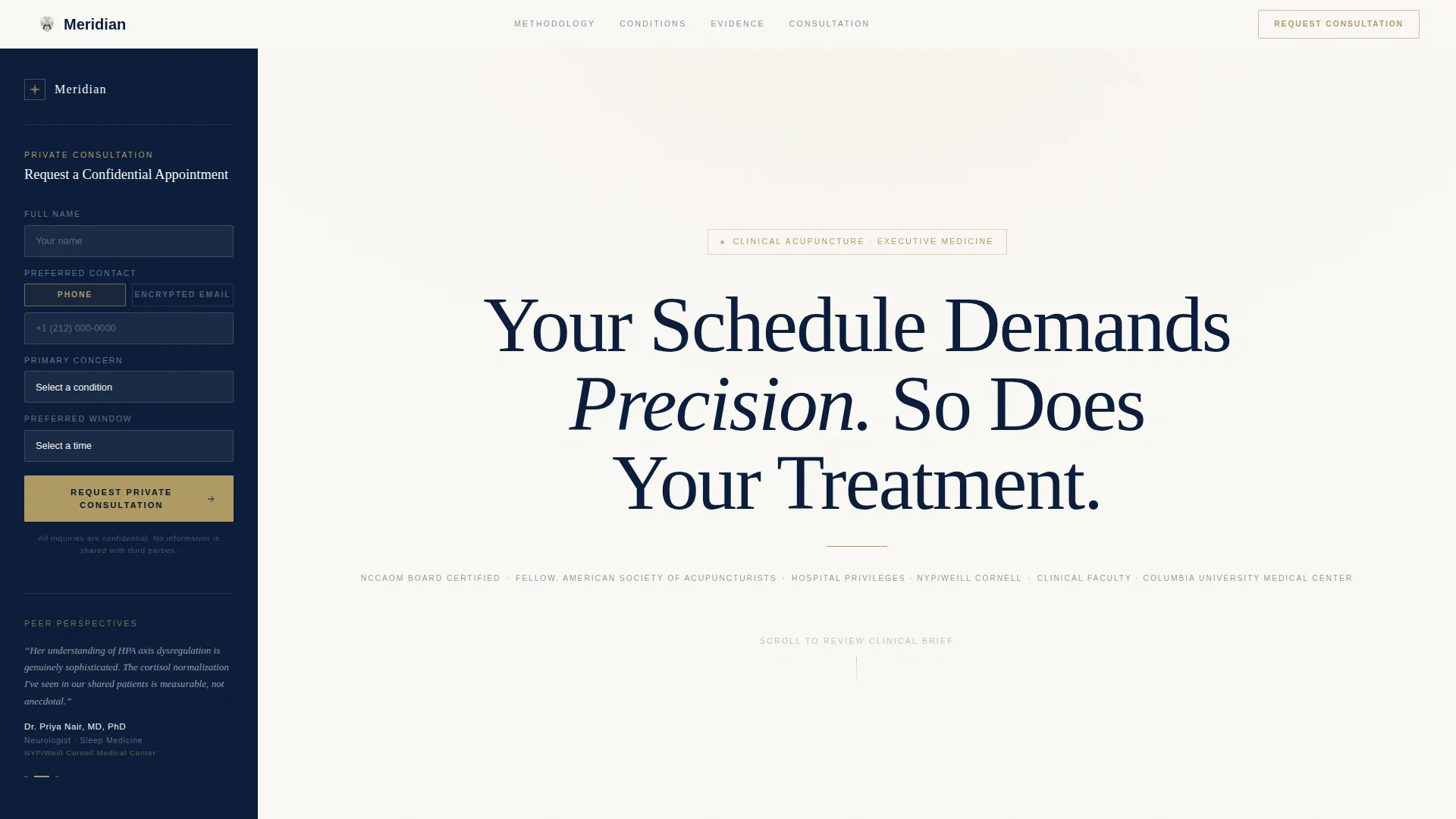 Elite Acupuncturist Landing Page Template