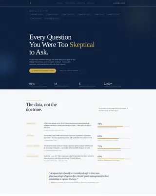 Acupuncturist FAQ & Resource Landing Page Template