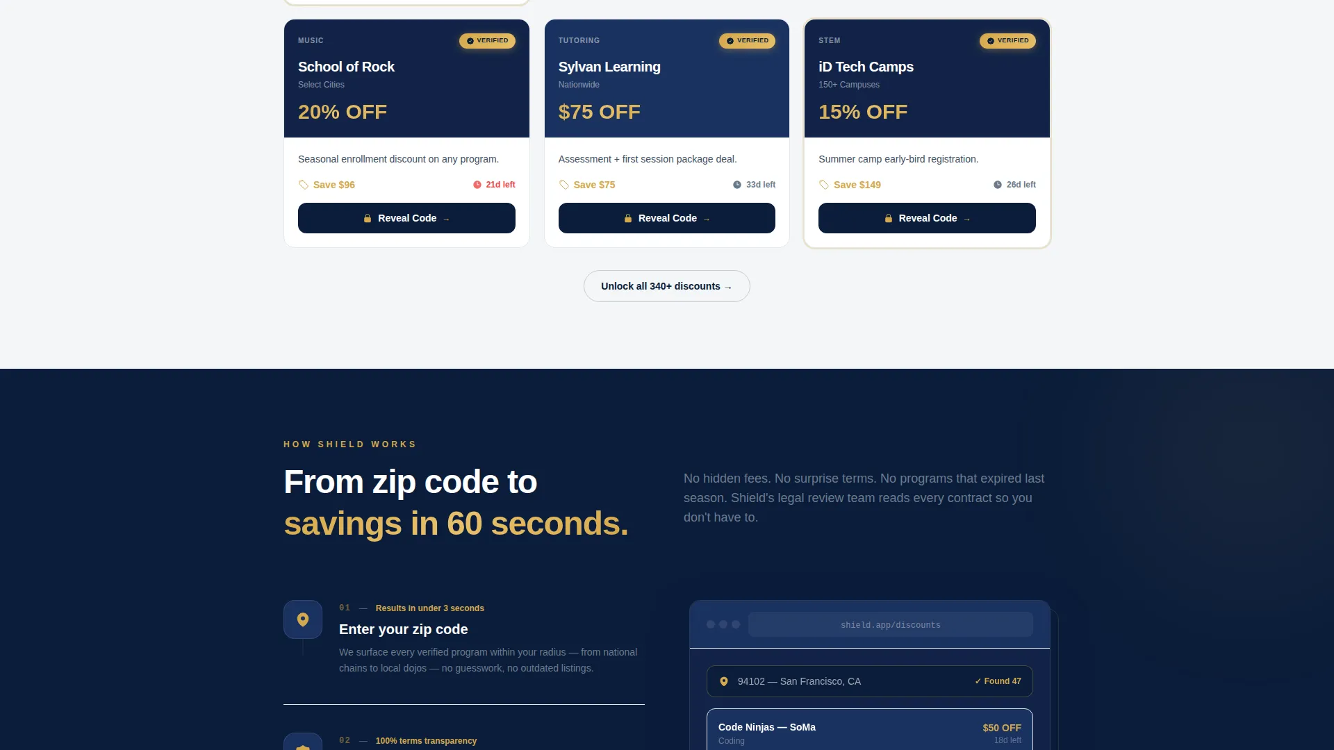 After-School Program Discount Landing Page Template