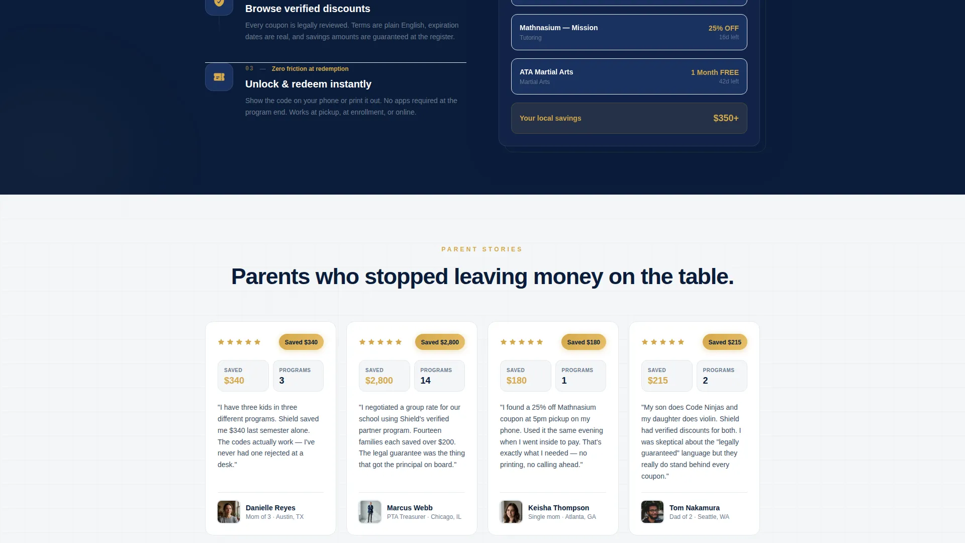 After-School Program Discount Landing Page Template