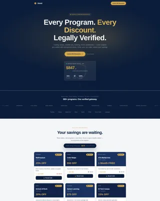 After-School Program Discount Landing Page Template