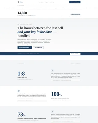 After-School Program Free Estimate Landing Page