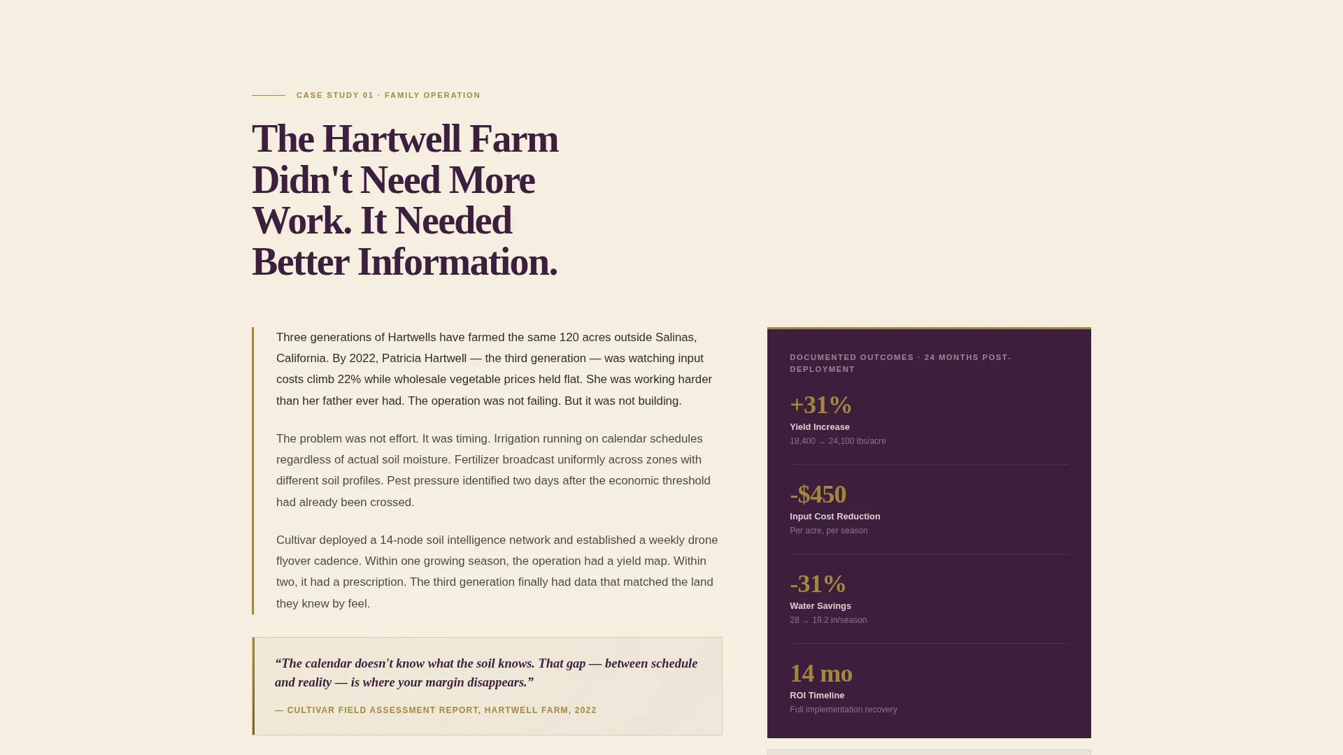 Precision Agriculture Technology Landing Page Template