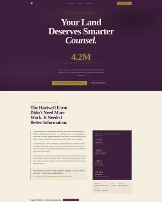 Precision Agriculture Technology Landing Page Template