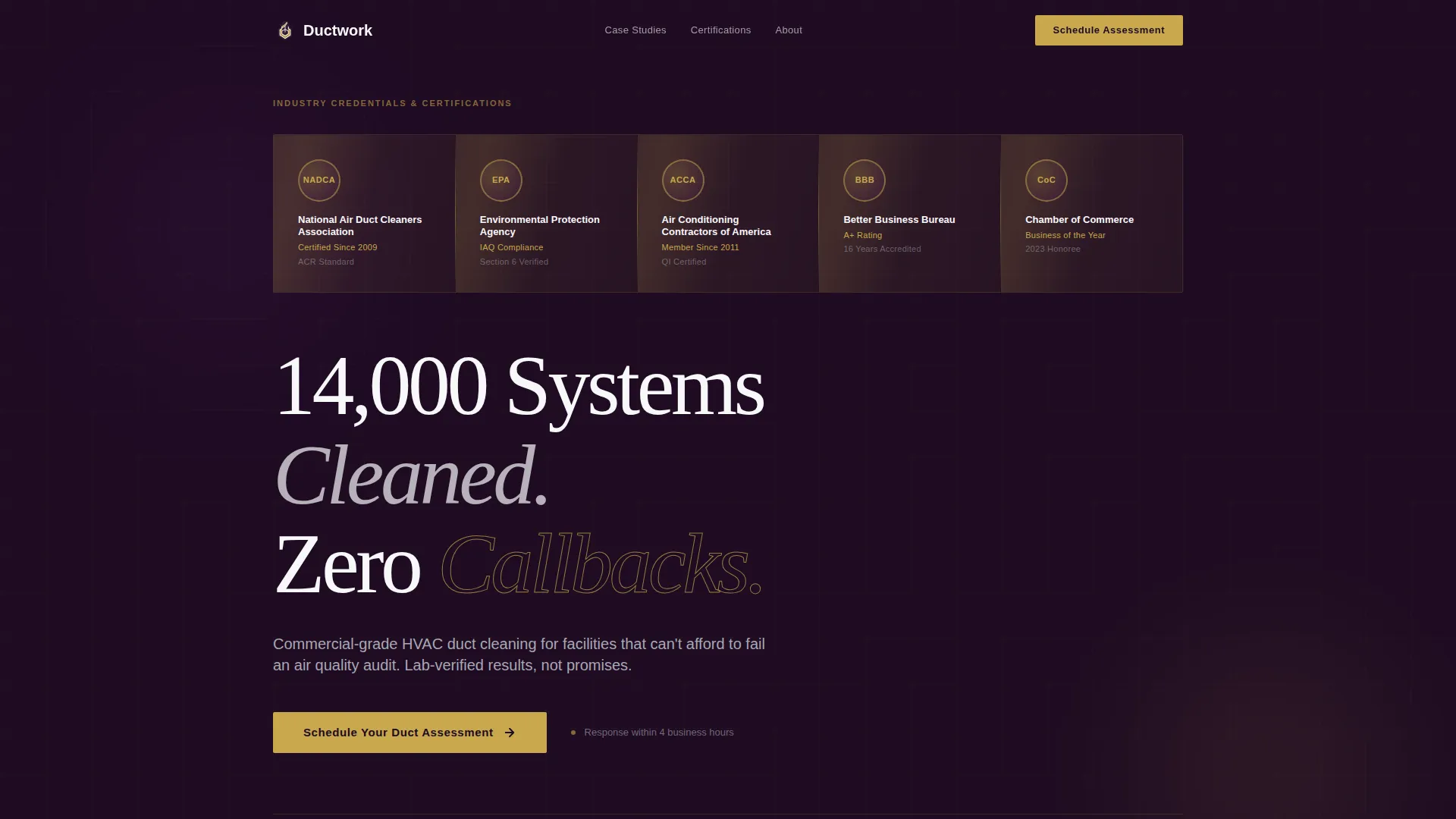 Specialty Cleaning Appointment Booking Website Template