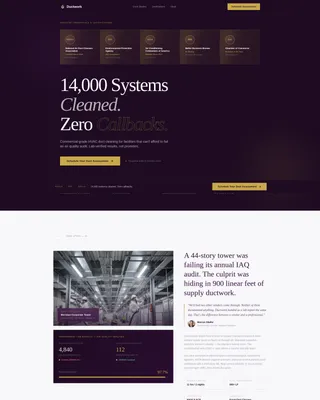 Specialty Cleaning Appointment Booking Website Template