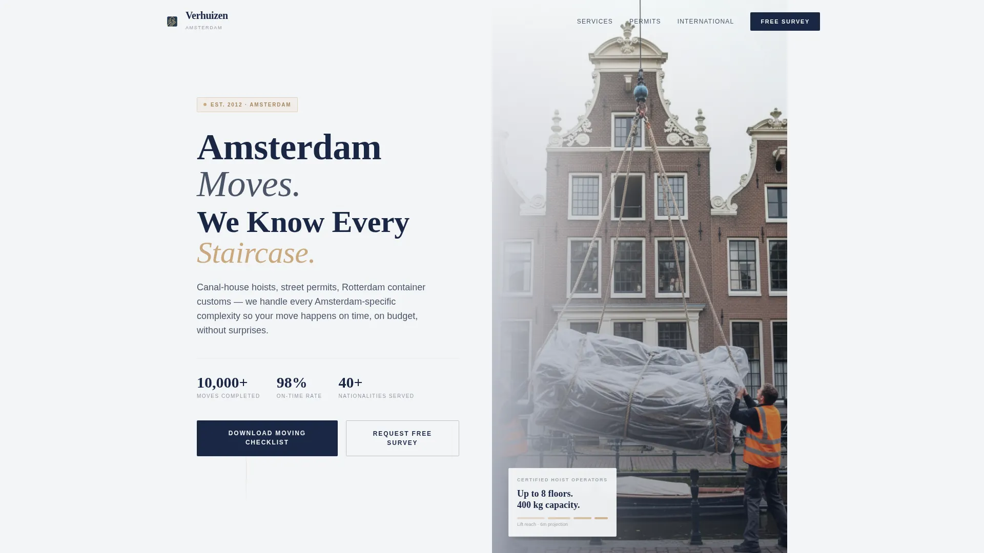 Precision Moving | Free Website Template | Rocket