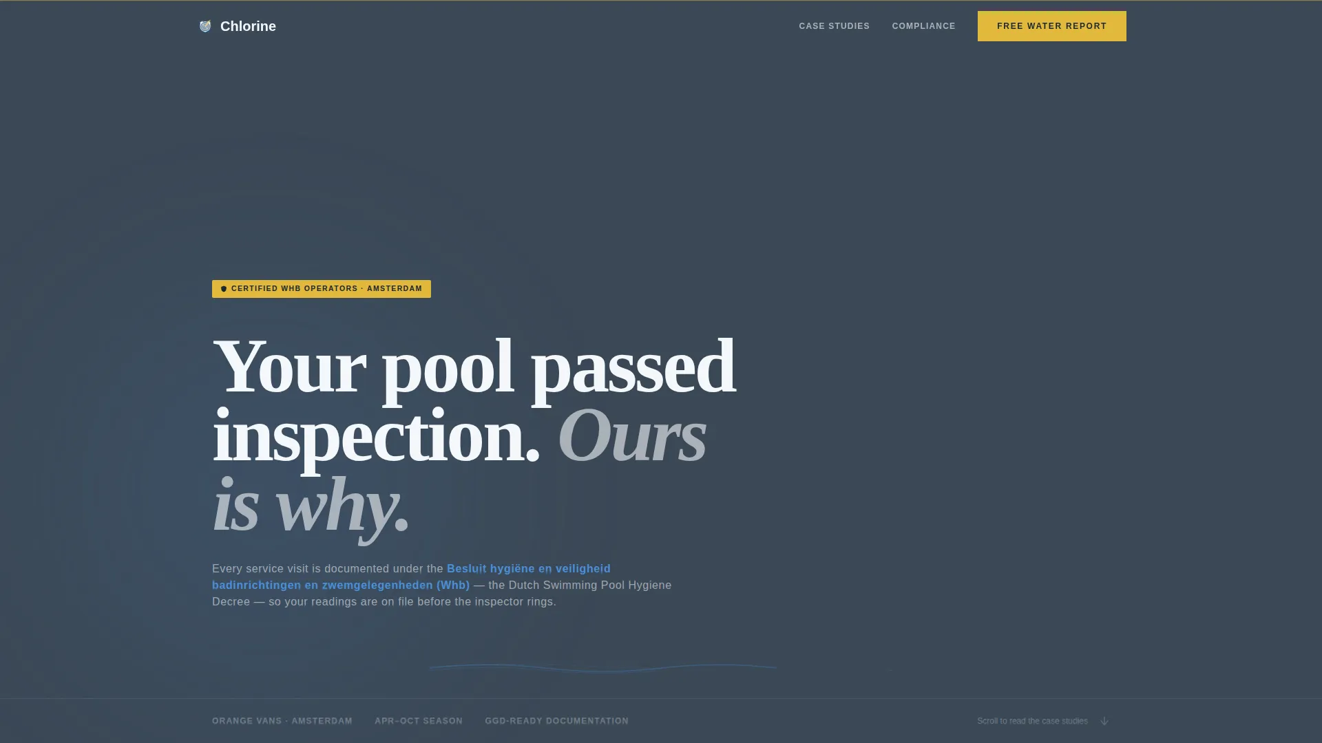 Compliant Pool | Free Website Template | Rocket