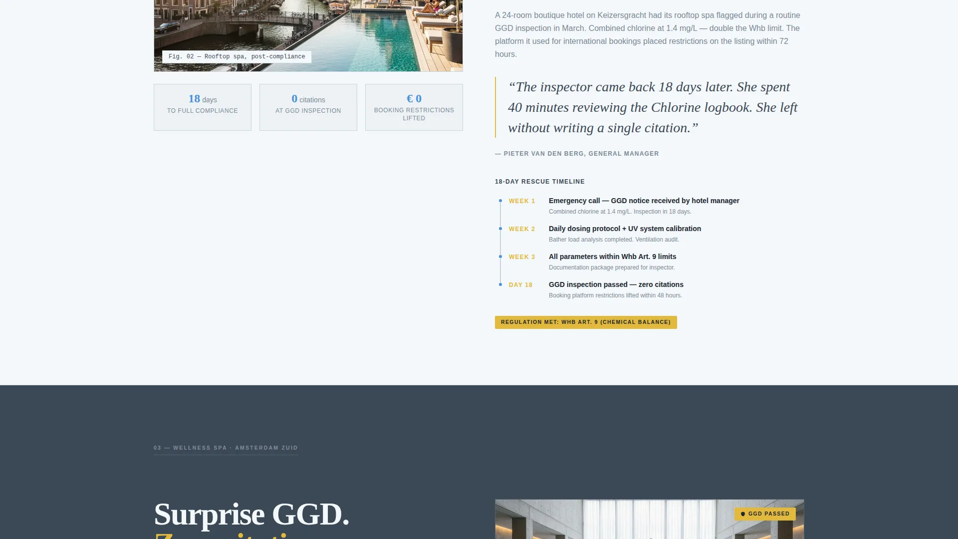 Compliant Pool | Free Website Template | Rocket