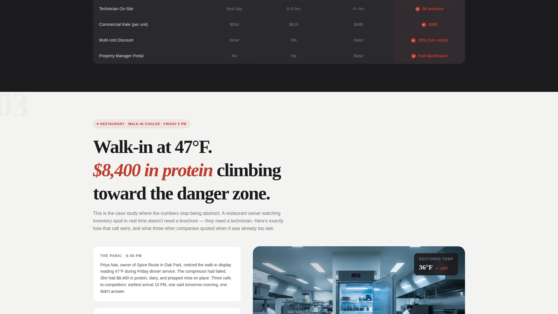 Appliance Repair Emergency Landing Page Template