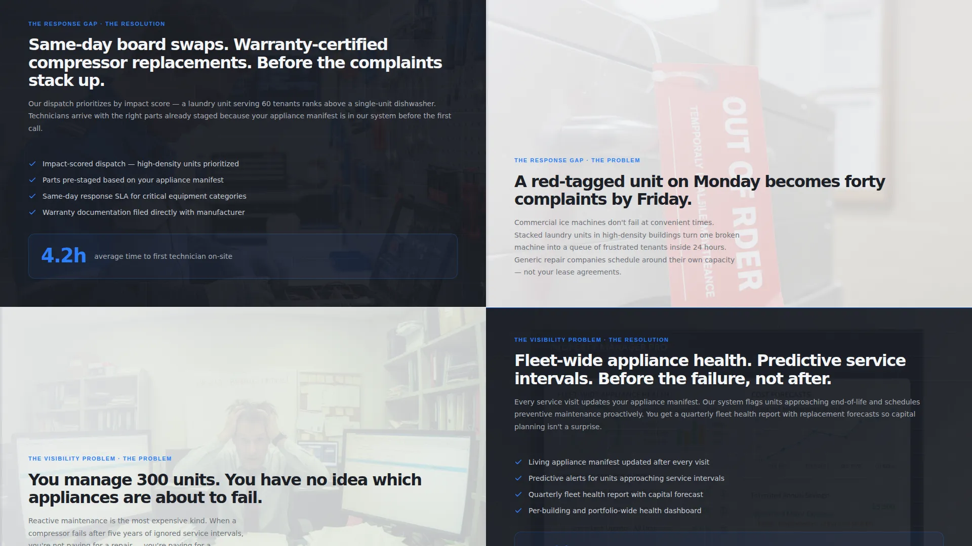B2B Appliance Repair Landing Page Template