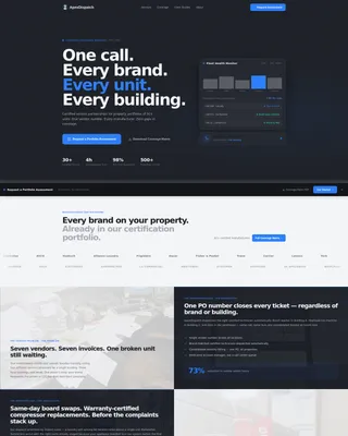 B2B Appliance Repair Landing Page Template