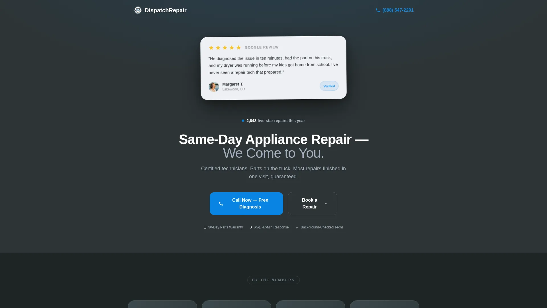 Appliance Repair Landing Page Template