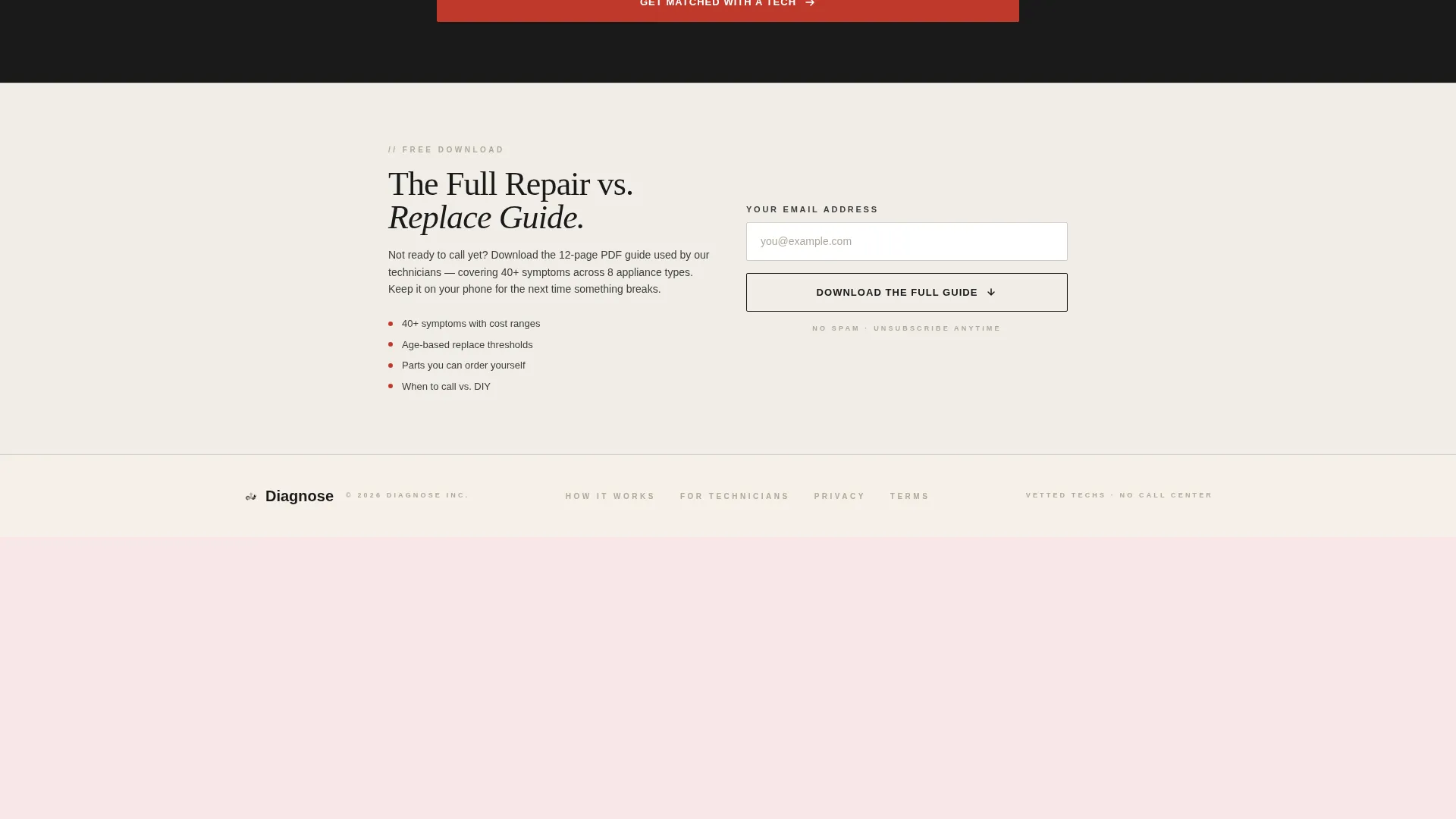 Appliance Repair Marketing Professional Website Template
