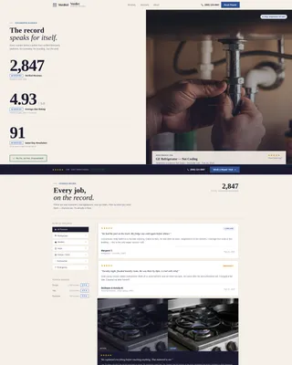 Appliance Technician Review Landing Page Template