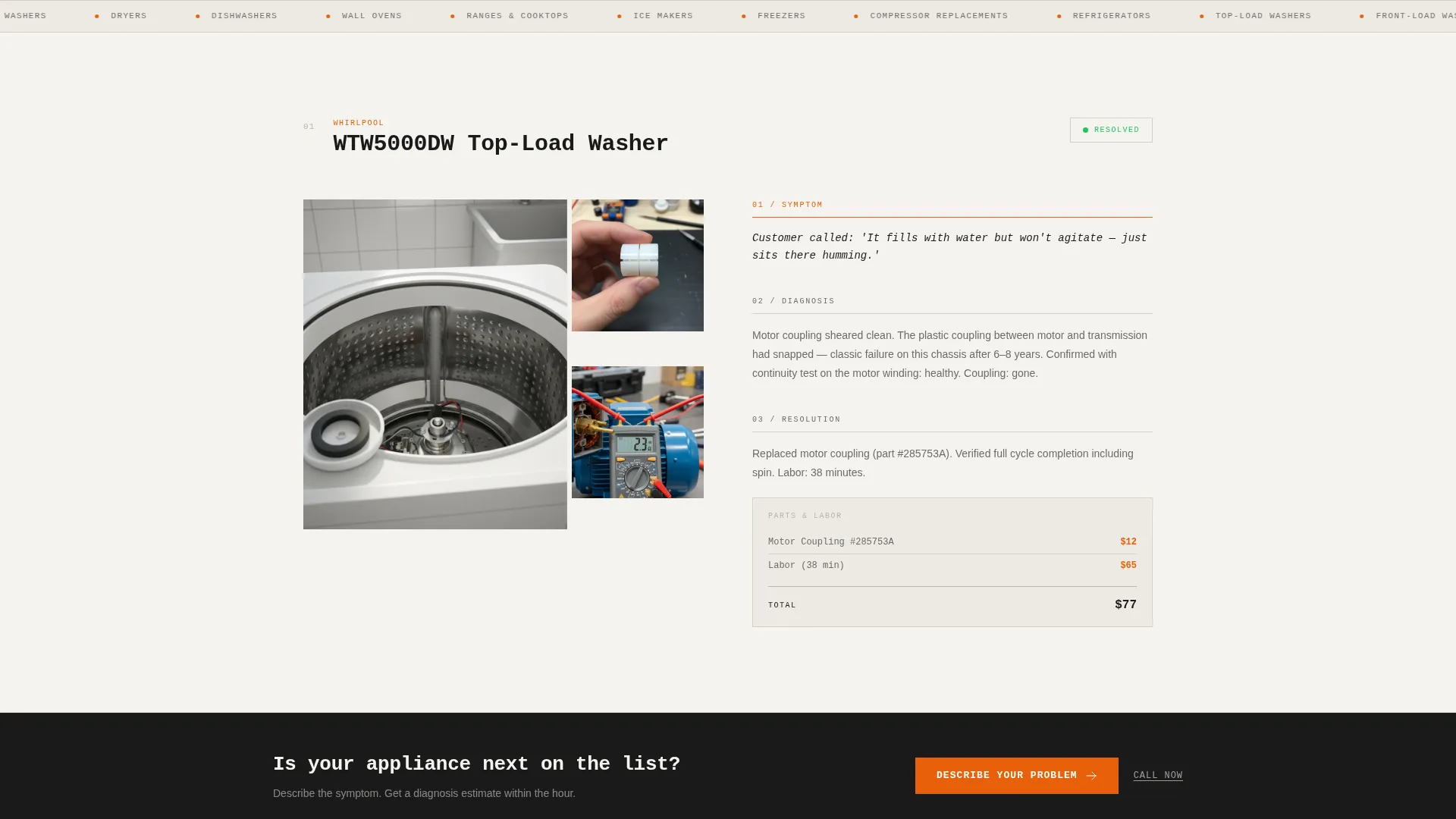 Trusted Technician Landing Page Template