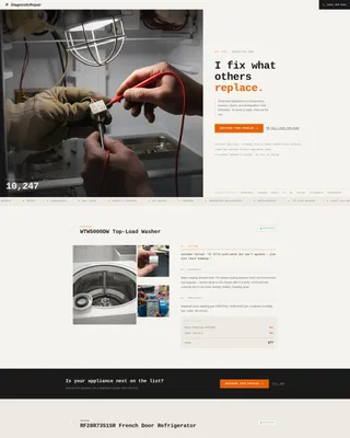 Trusted Technician Landing Page Template