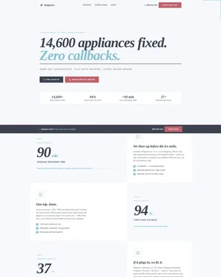 Appliance Repair Landing Page Template
