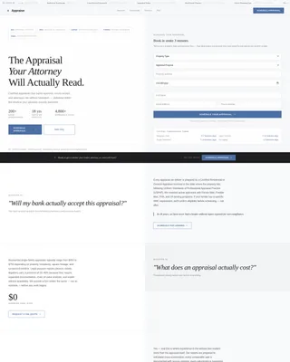 Appraiser Booking Landing Page Template