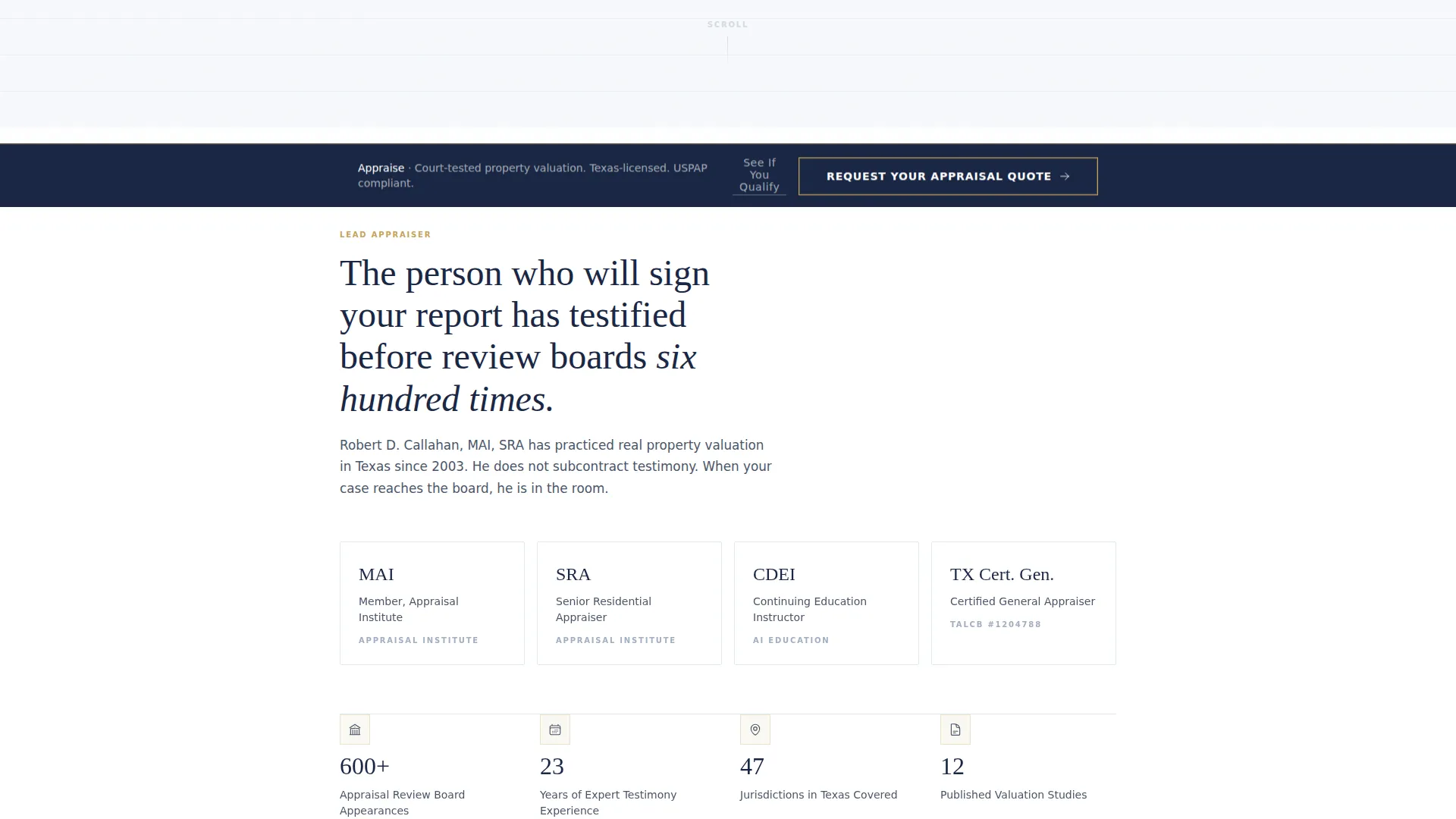Property Appraiser Landing Page Template