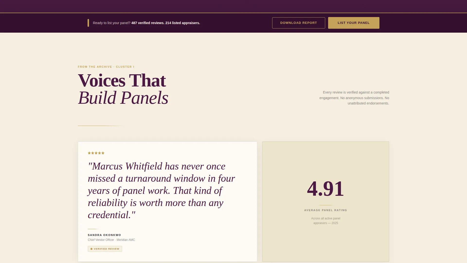 Reviews Landing Page Template for B2B Trust