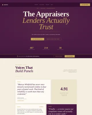 Reviews Landing Page Template for B2B Trust