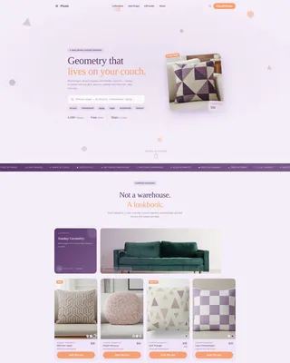 Pillows & Cushions Store Professional Website Template