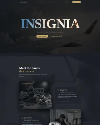 Aviation Uniform Landing Page Template