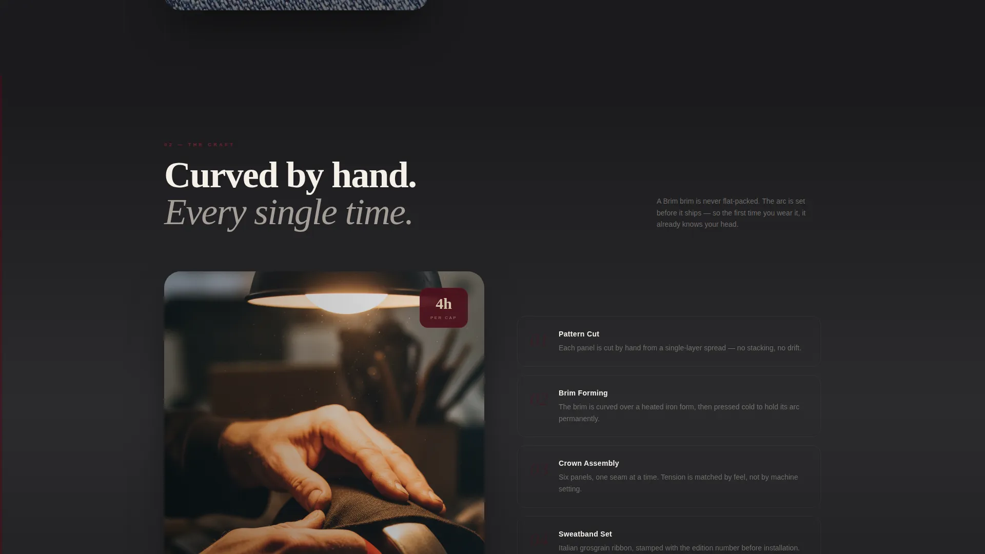 Luxe Minimal Headwear Landing Page Template