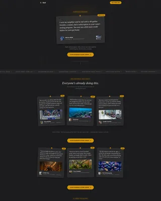 Aquarium Store Referral Program Landing Page Template