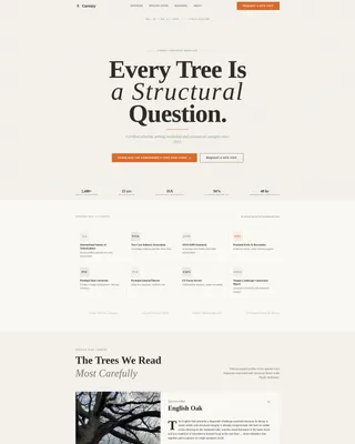 Specialist Arborist Appointment Booking Website Template