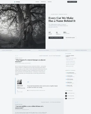 Arborist FAQ & Common Questions Website Template