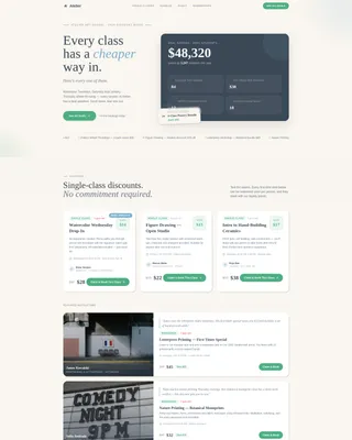 Art School Marketing Appointment Booking Website Template