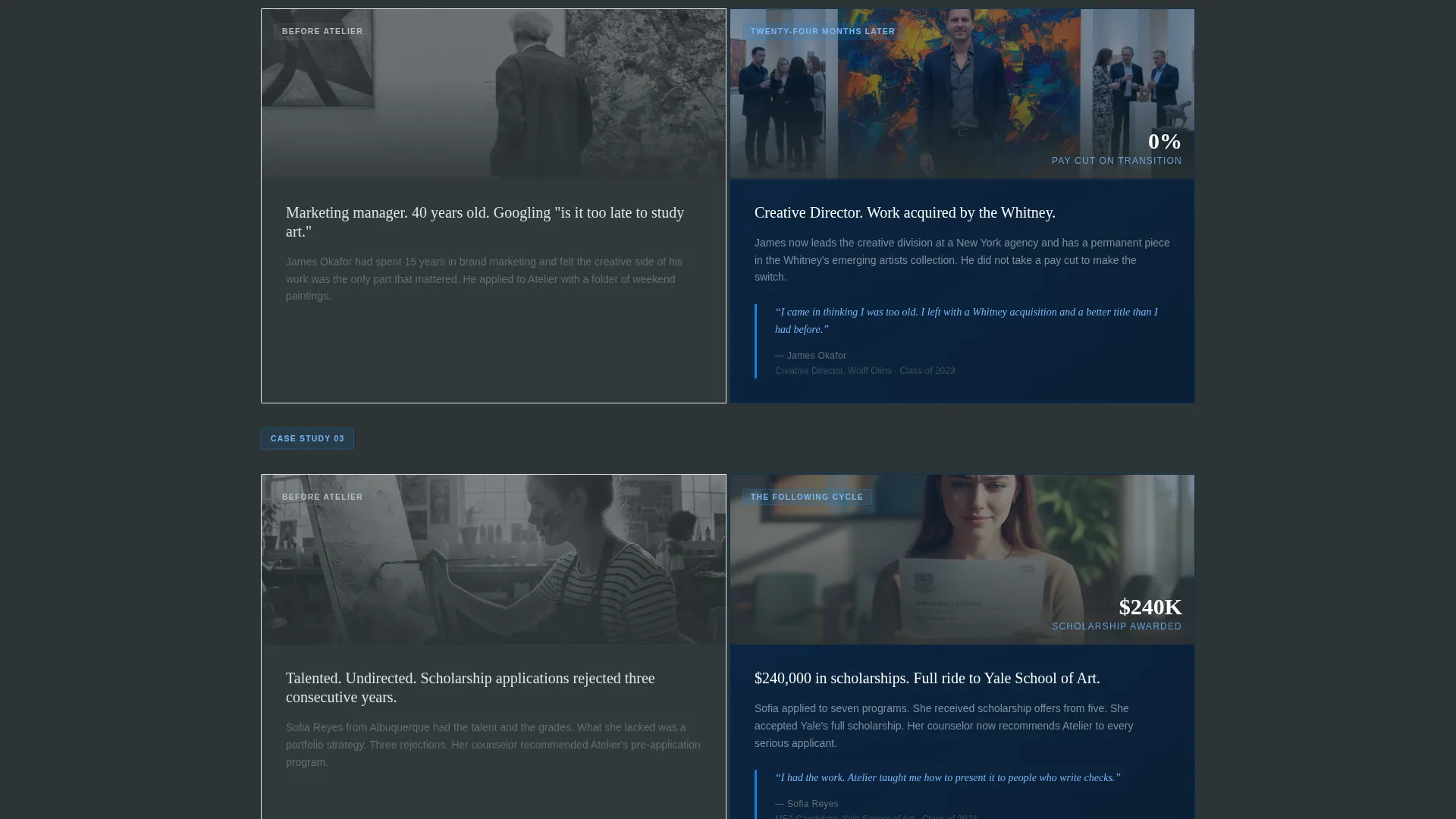 Art School Marketing Careers & Recruitment Website Template