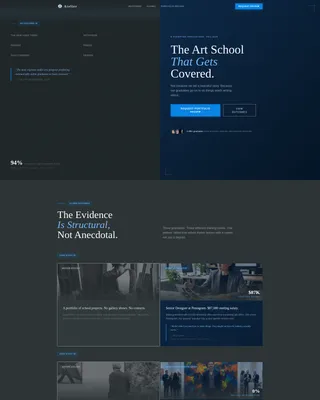Art School Marketing Careers & Recruitment Website Template