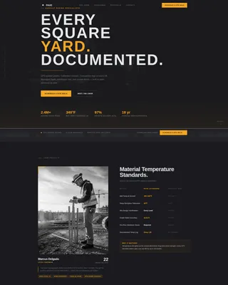 Precision Asphalt Contractor Landing Page Template