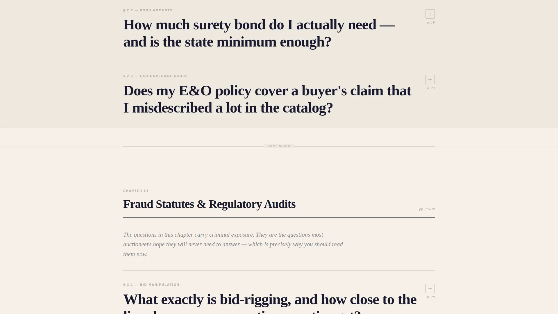 Auctioneer Compliance FAQ & Resource Landing Page