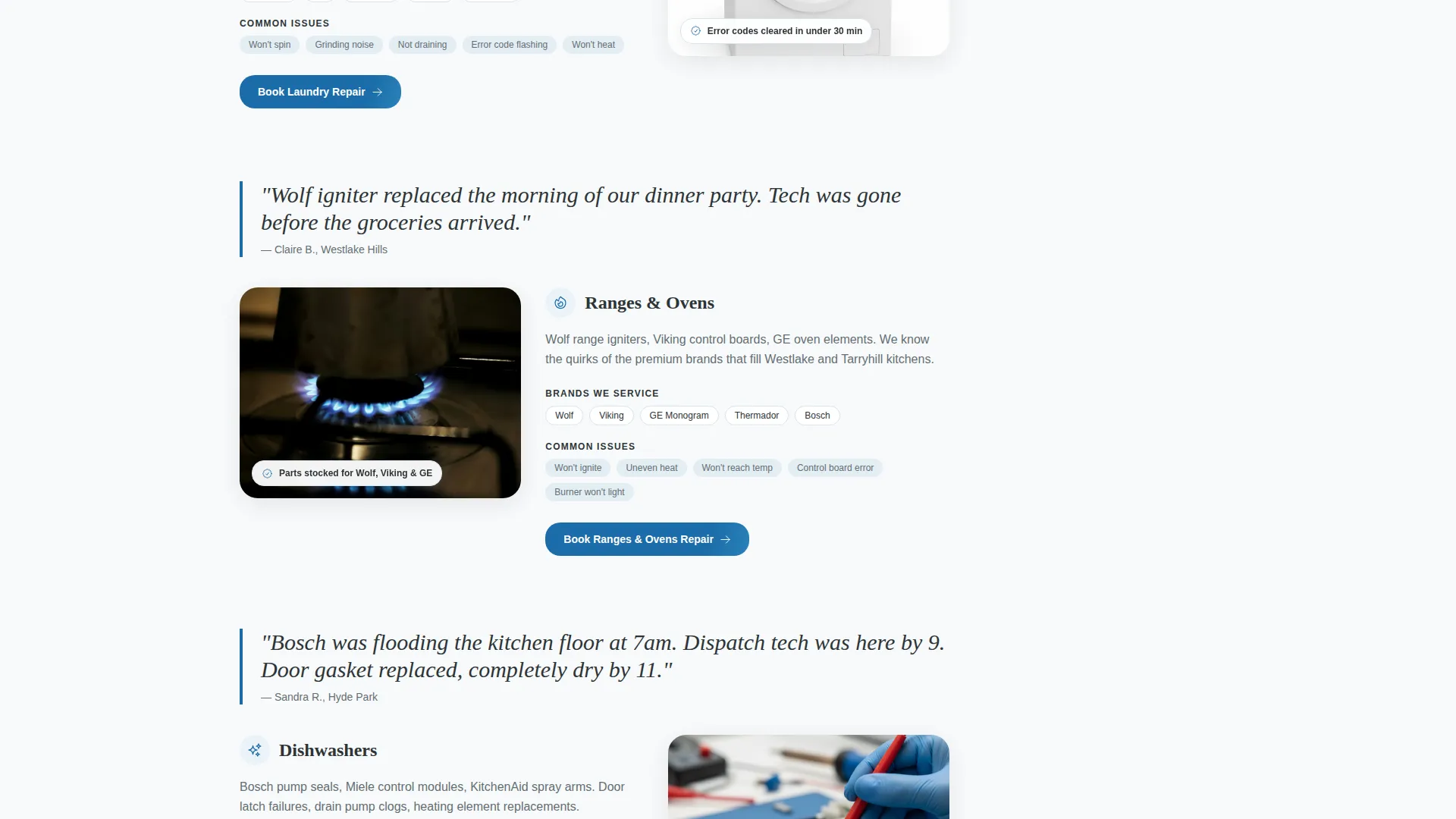 Trusted Appliancerepair | Free Website Template | Rocket