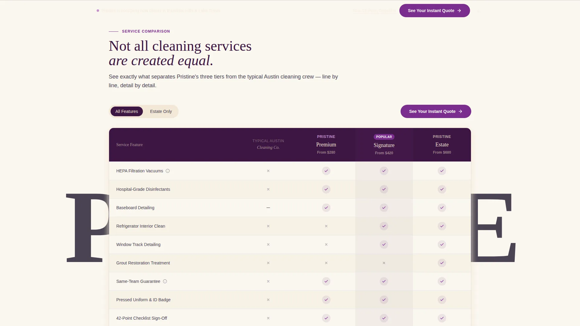 Executive Housecleaning | Free Website Template | Rocket