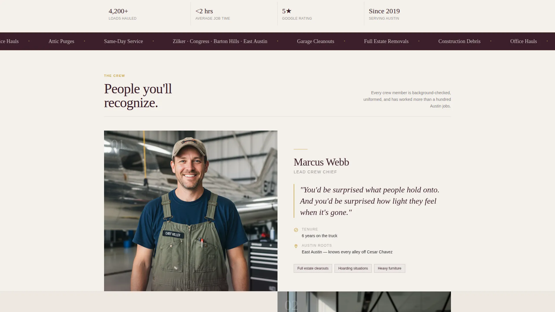 Precision Junkremoval | Free Website Template | Rocket