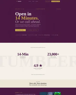 Editorial Locksmith | Free Website Template | Rocket