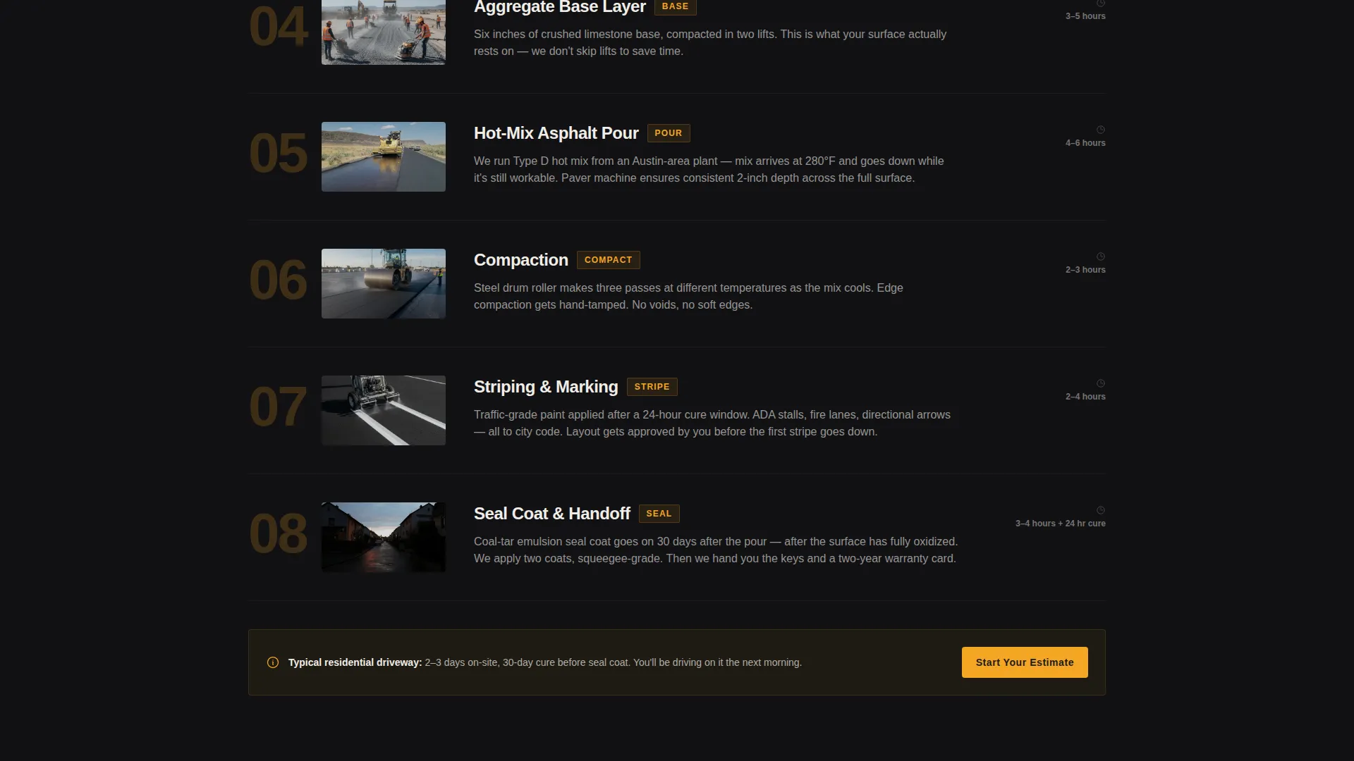 Trusted Paving | Free Website Template | Rocket