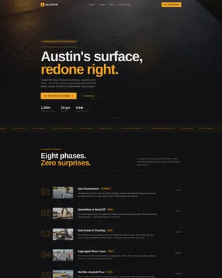 Trusted Paving | Free Website Template | Rocket