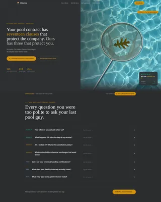 Transparent Poolcleaning | Free Website Template | Rocket