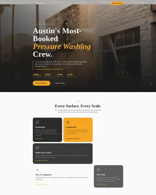 Powerful Pressure Cleaning | Free Website Template | Rocket