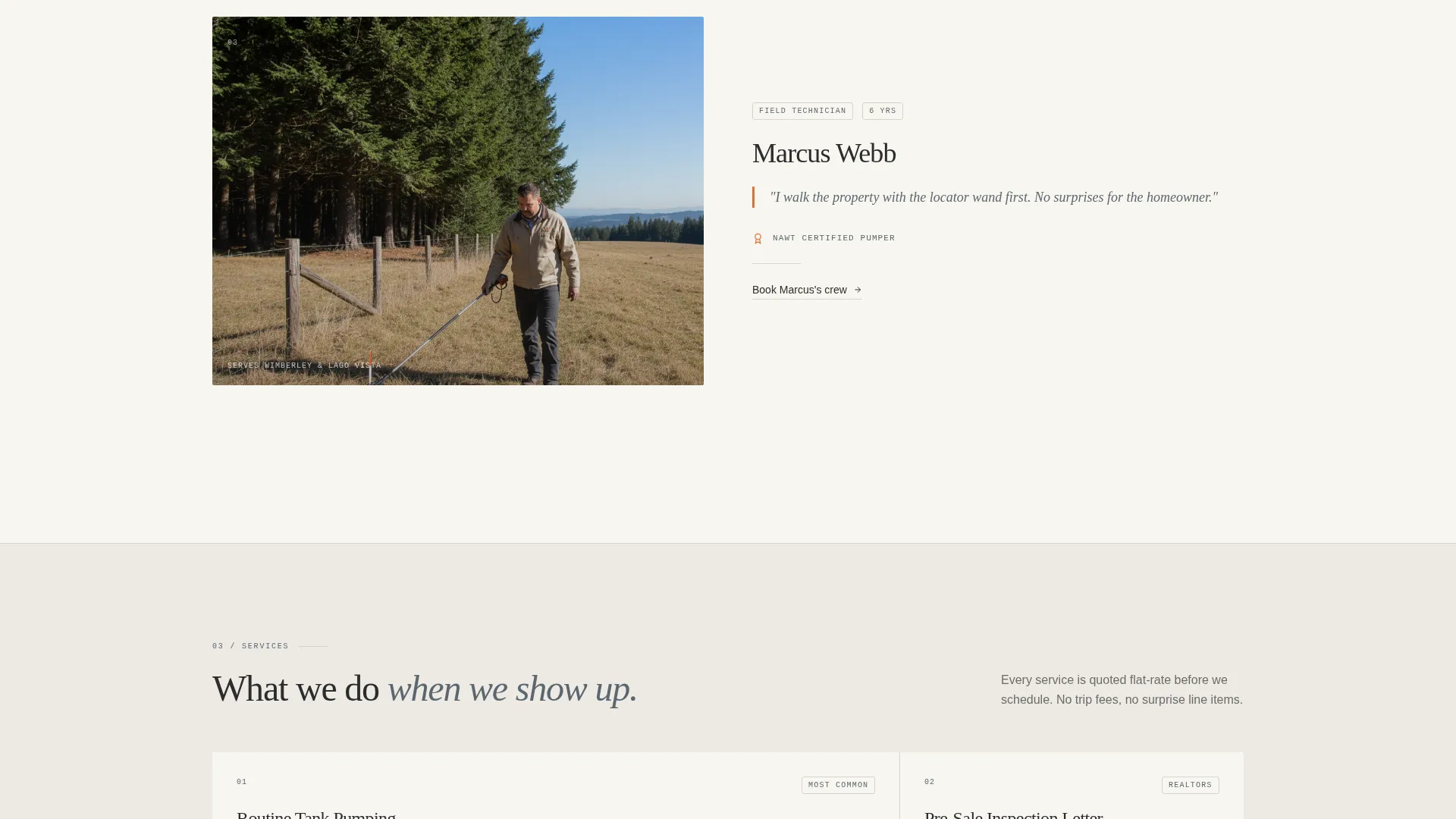 Trusted Septic | Free Website Template | Rocket