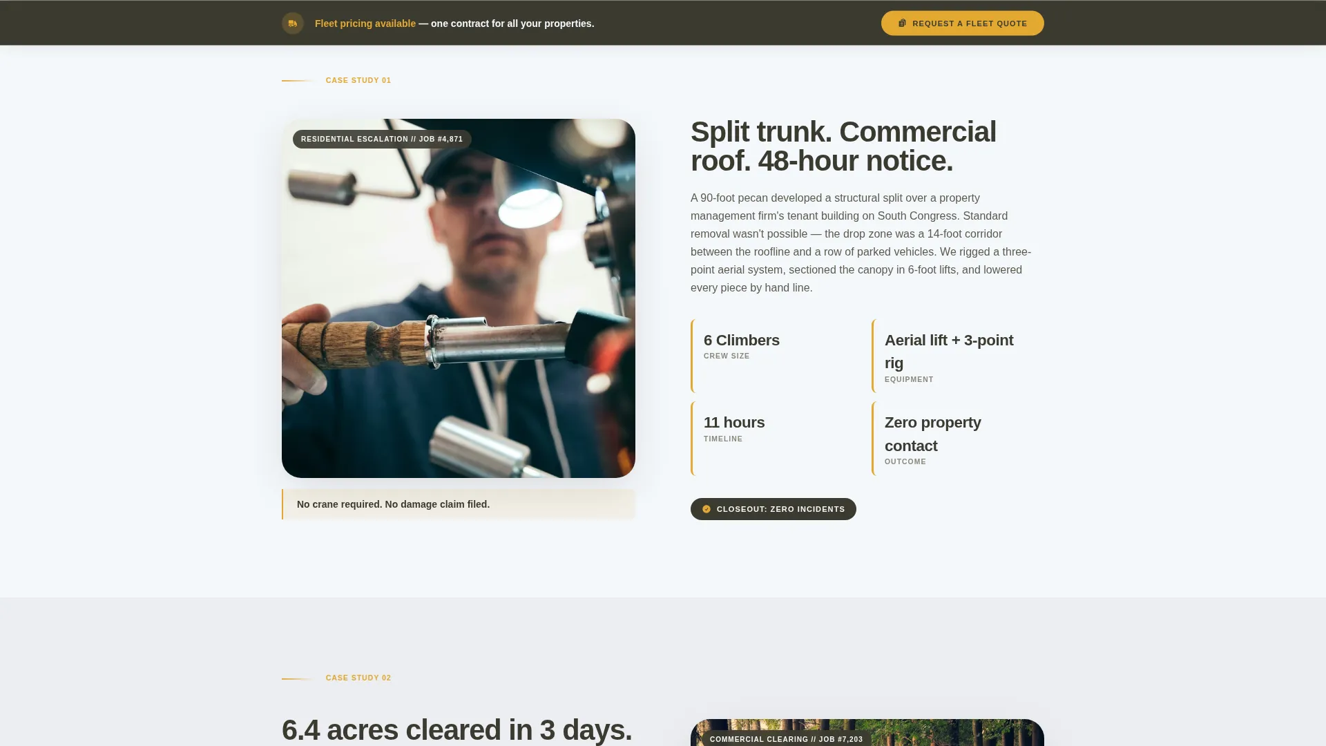 Precision Treeservice | Free Website Template | Rocket