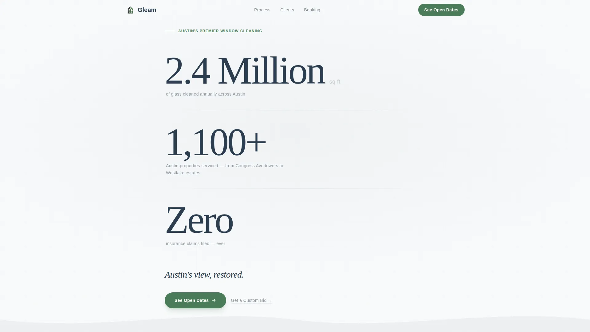 Crystalclear Windowcleaning | Free Website Template | Rocket