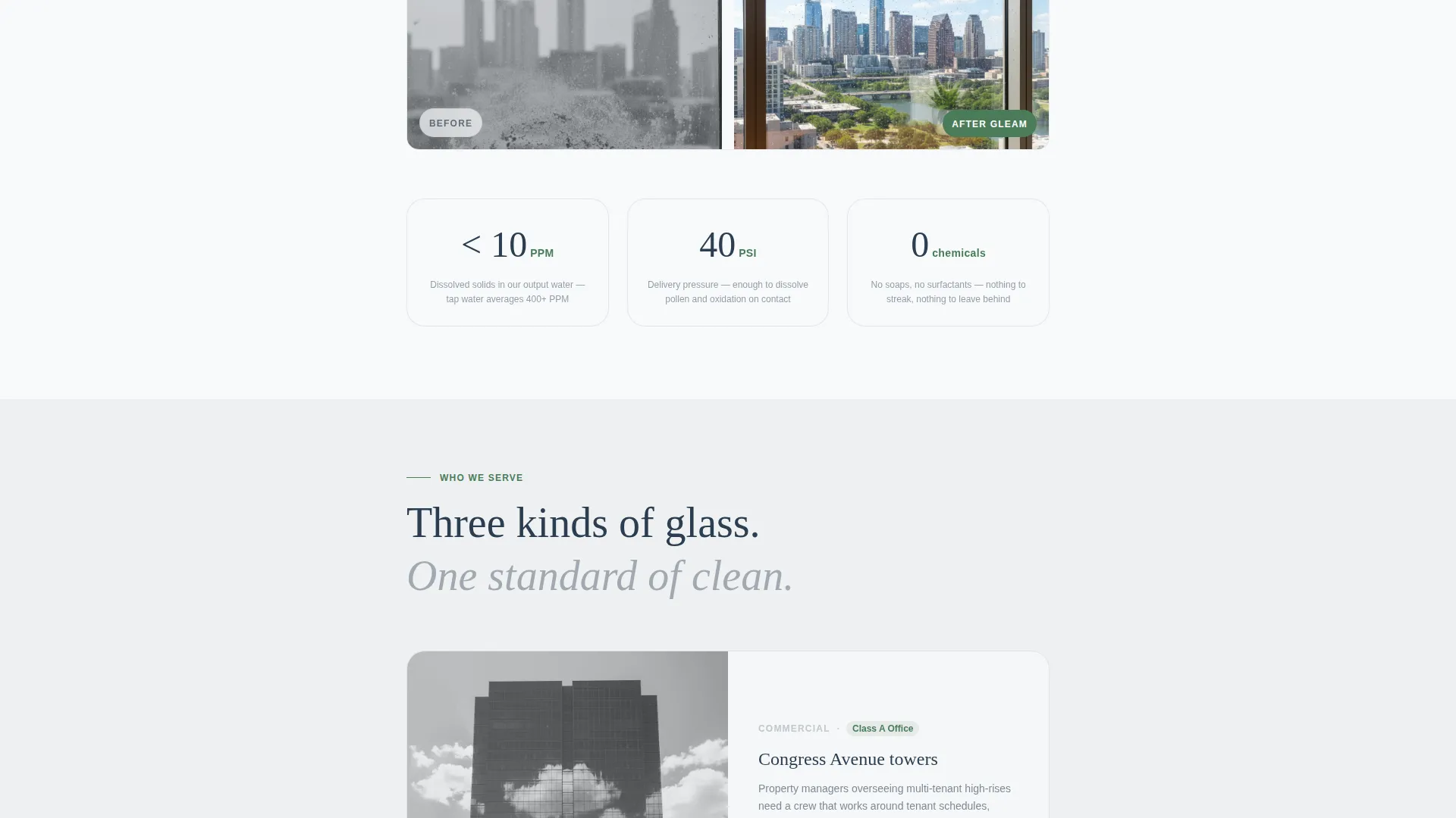 Crystalclear Windowcleaning | Free Website Template | Rocket